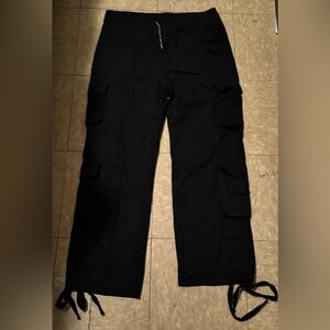 Black cargo pants